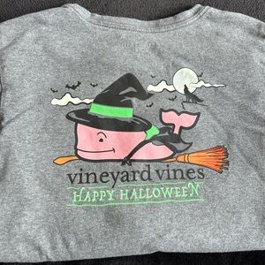 Vineyard Vines Gray Halloween Whale Shirt